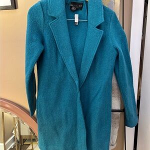 NWT Rachel Zoe Teal Coat sz XS beautiful